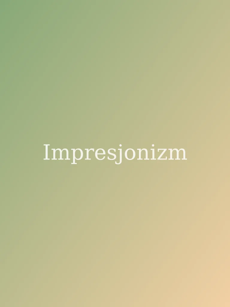 Przykład obrazu w stylu Impresjonizm